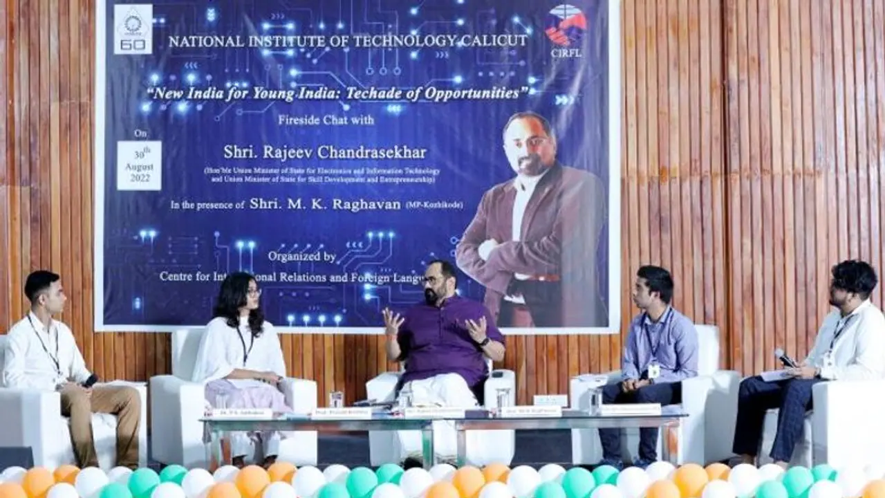 Opportunities abundant for young Indians today: MoS Rajeev Chandrasekhar tells NIT Calicut students Opportunities abundant for young Indians today: MoS Rajeev Chandrasekhar tells NIT Calicut students