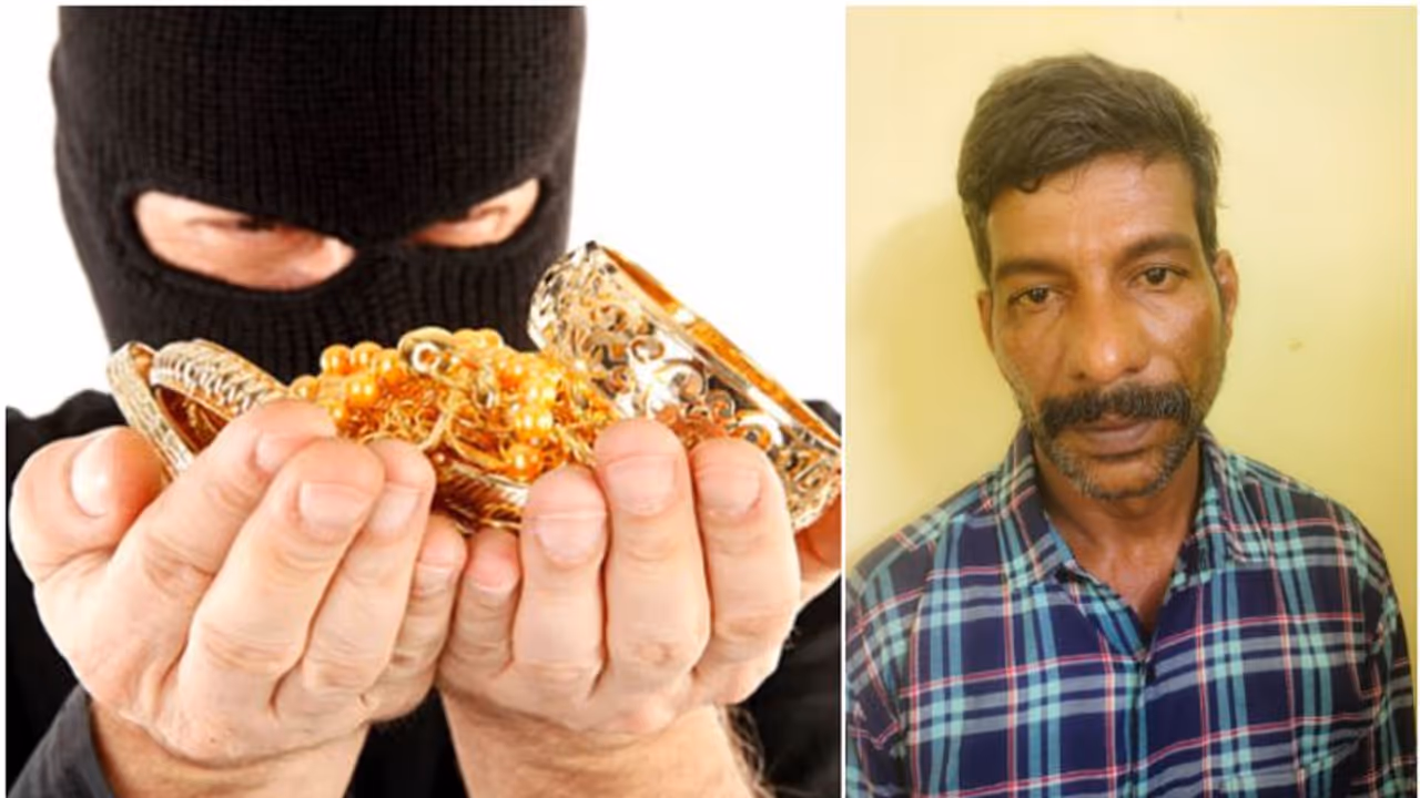 ജനലിലൂടെ കൈയ്യിട്ടു, ഉറങ്ങിക്കിടന്ന യുവതിയുടെ സ്വർണ്ണ പാദസരം മോഷ്ടിച്ചു; ഇറച്ചിക്കടക്കാരന് പിടിയില് ജനലിലൂടെ കൈയ്യിട്ടു, ഉറങ്ങിക്കിടന്ന യുവതിയുടെ സ്വർണ്ണ പാദസരം മോഷ്ടിച്ചു; ഇറച്ചിക്കടക്കാരന് പിടിയില്