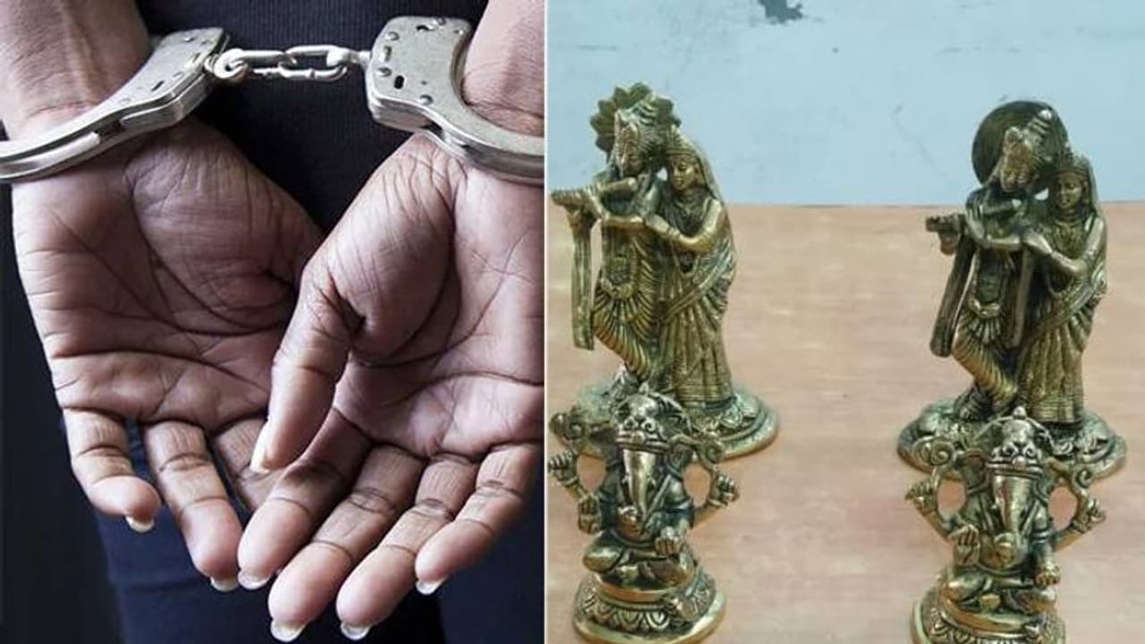 കടയിൽ നിന്ന് ലോഹ വിഗ്രഹങ്ങൾ മോഷ്ടിച്ചു, അതേ കടയുടമയ്ക്ക് വിറ്റു, ജീവനക്കാരൻ അറസ്റ്റിൽ കടയിൽ നിന്ന് ലോഹ വിഗ്രഹങ്ങൾ മോഷ്ടിച്ചു, അതേ കടയുടമയ്ക്ക് വിറ്റു, ജീവനക്കാരൻ അറസ്റ്റിൽ