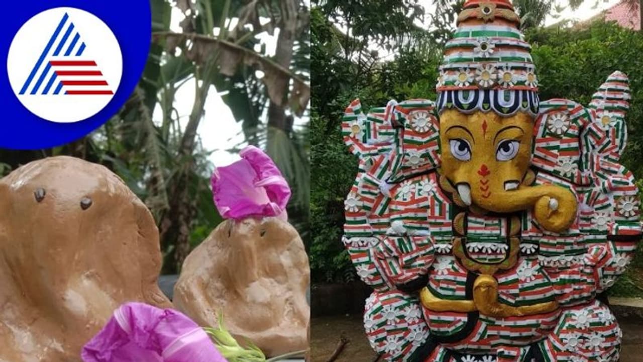 Ganesh Chaturthi: ಗಿಡವಾಗಿ ಅರಳುವ ಅಪರೂಪದ ಬೀಜ ಗಣಪ; ಬಳ್ಳಾರಿಗೆ ಹೊರಟ ಸುಂದರ ತ್ರಿವರ್ಣ ಗಣಪ! Ganesh Chaturthi: ಗಿಡವಾಗಿ ಅರಳುವ ಅಪರೂಪದ ಬೀಜ ಗಣಪ; ಬಳ್ಳಾರಿಗೆ ಹೊರಟ ಸುಂದರ ತ್ರಿವರ್ಣ ಗಣಪ!