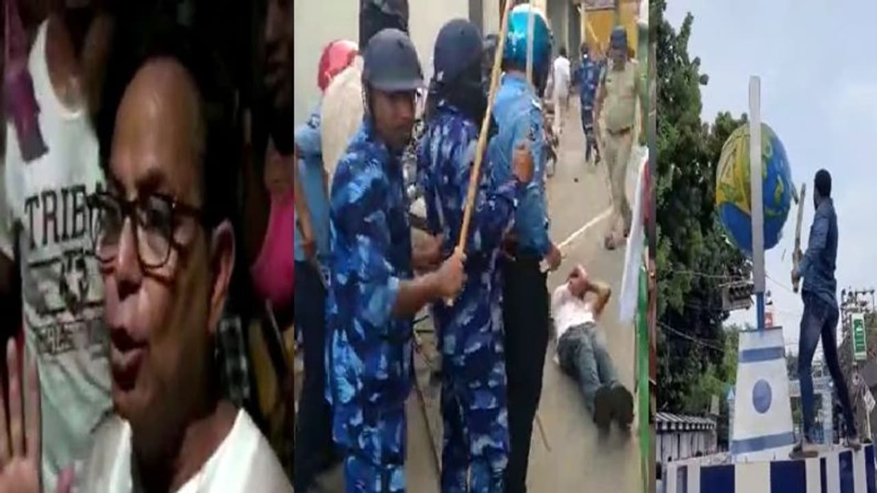বৃদ্ধকে রাস্তায় ফেলে লাঠিপেটা, পুলিশ বনাম বাম সমর্থকদের লড়াইয়ে রক্তাক্ত পূর্ব বর্ধমান বৃদ্ধকে রাস্তায় ফেলে লাঠিপেটা, পুলিশ বনাম বাম সমর্থকদের লড়াইয়ে রক্তাক্ত পূর্ব বর্ধমান