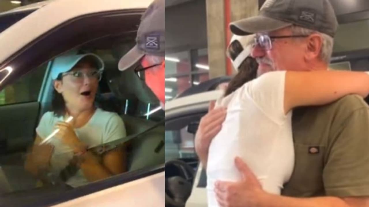 Viral Video: അച്ഛന്‍റെ സർപ്രൈസ്; അമ്പരന്ന് മകൾ; വൈറലായി വീഡിയോ 