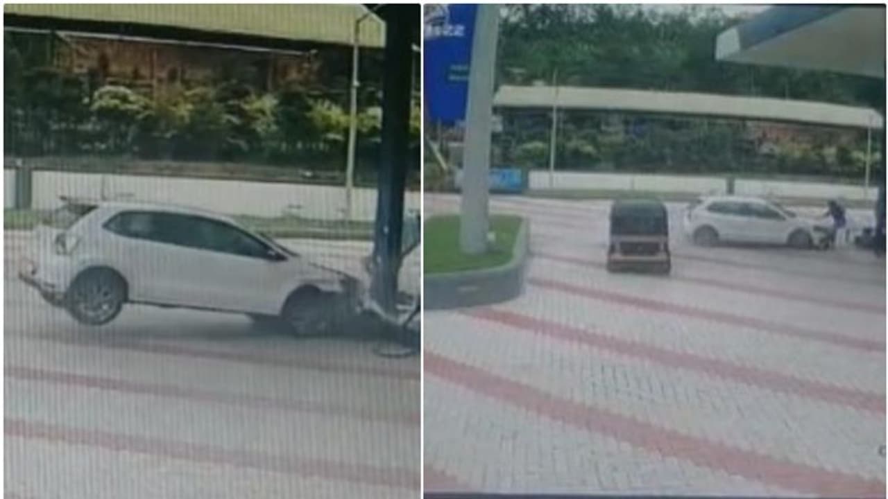 കാര് നിയന്ത്രണം വിട്ട് പെട്രോള് പമ്പിലേക്ക് ഇടിച്ചുകയറി; ഒരാളെ ഇടിച്ചു തെറിപ്പിച്ചു, 3 പേര്ക്ക് പരിക്ക് കാര് നിയന്ത്രണം വിട്ട് പെട്രോള് പമ്പിലേക്ക് ഇടിച്ചുകയറി; ഒരാളെ ഇടിച്ചു തെറിപ്പിച്ചു, 3 പേര്ക്ക് പരിക്ക്