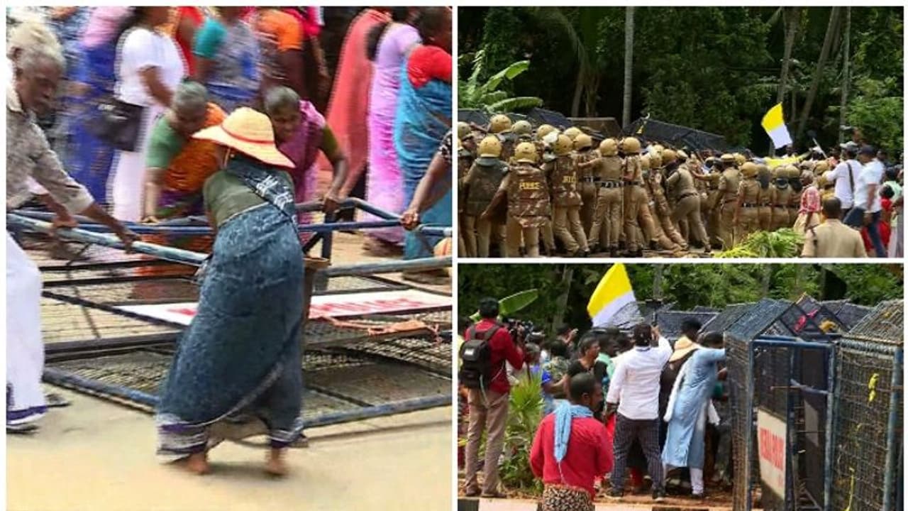 വിഴിഞ്ഞത്ത് ഇന്നും പ്രതിഷേധം; ബാരിക്കേഡ് മറികടന്ന് സമരക്കാർ അകത്തേക്ക് കയറി, പൊലീസുമായി ഉന്തും തള്ളും