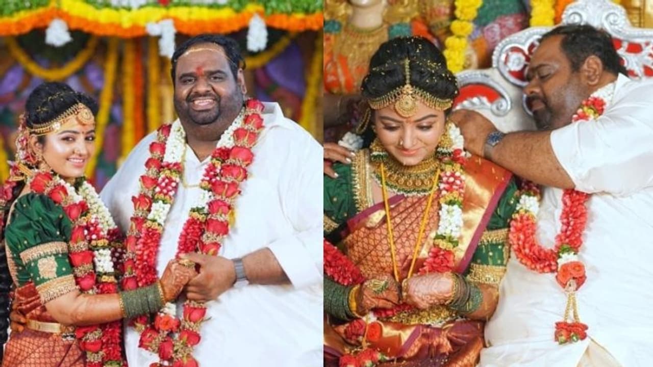 'കാശ് നോക്കി, സൗന്ദര്യം നോക്കിയില്ലല്ലേ': മഹാലക്ഷ്മി രവീന്ദര് വിവാഹ ചിത്രങ്ങള്ക്ക് പരിഹാസ കമന്റുകള് 'കാശ് നോക്കി, സൗന്ദര്യം നോക്കിയില്ലല്ലേ': മഹാലക്ഷ്മി രവീന്ദര് വിവാഹ ചിത്രങ്ങള്ക്ക് പരിഹാസ കമന്റുകള്