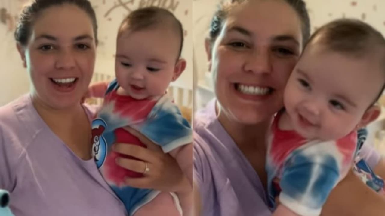 Viral Video: അഞ്ച് മാസം പ്രായമുള്ള കുഞ്ഞിനെ സെൽഫിക്ക് പോസ് ചെയ്യാൻ പഠിപ്പിക്കുന്ന അമ്മ; വൈറലായി വീഡിയോ 