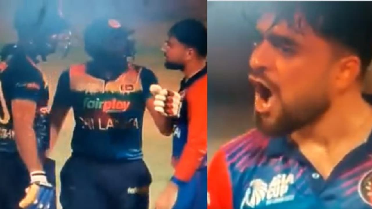 ഏഷ്യാ കപ്പില് 'തല്ലുമാല'; വന് നാണക്കേടായി റാഷിദ് ഖാന് ധനുഷ്ക ഗുണതിലക വാക്പോര് വീഡിയോ ഏഷ്യാ കപ്പില് 'തല്ലുമാല'; വന് നാണക്കേടായി റാഷിദ് ഖാന് ധനുഷ്ക ഗുണതിലക വാക്പോര് വീഡിയോ