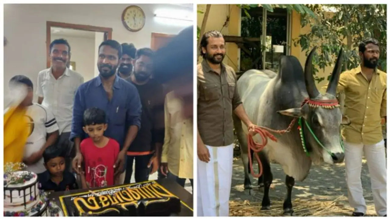 வாடிவாசல் கேக் வெட்டி பிறந்தநாள் கொண்டாடிய வெற்றி மாறன்..வைரல் வீடியோ ! வாடிவாசல் கேக் வெட்டி பிறந்தநாள் கொண்டாடிய வெற்றி மாறன்..வைரல் வீடியோ !