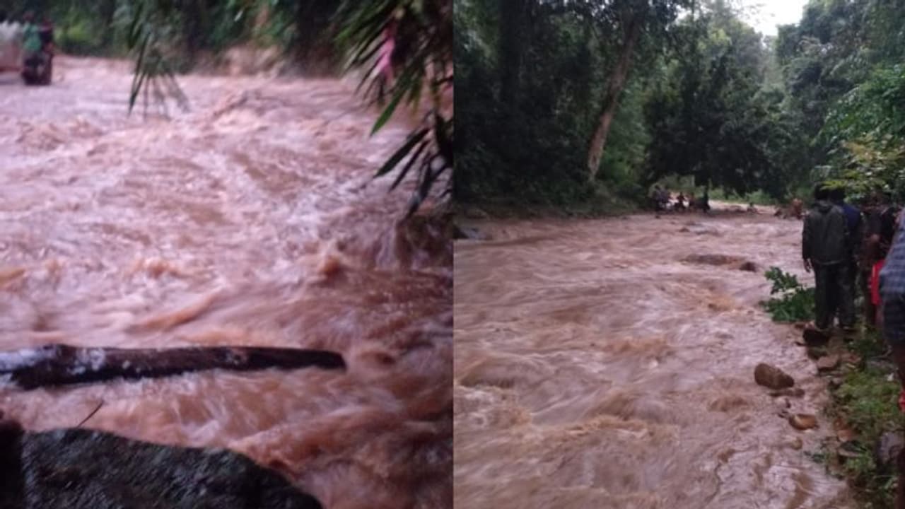 കനത്തമഴ: തിരുവനന്തപുരം പാലോടില് 10 പേര് മലവെള്ളപ്പാച്ചിലില് അകപ്പെട്ടു, യുവതിയെയും കുഞ്ഞിനെയും കാണാനില്ല കനത്തമഴ: തിരുവനന്തപുരം പാലോടില് 10 പേര് മലവെള്ളപ്പാച്ചിലില് അകപ്പെട്ടു, യുവതിയെയും കുഞ്ഞിനെയും കാണാനില്ല
