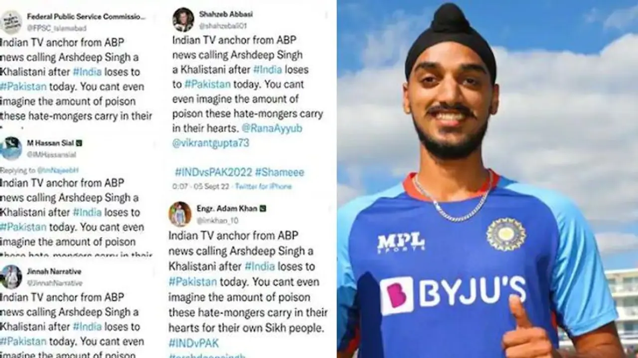 Exposed! Pakistani Twitter accounts fuelling hate against Indian bowler Arshdeep Singh