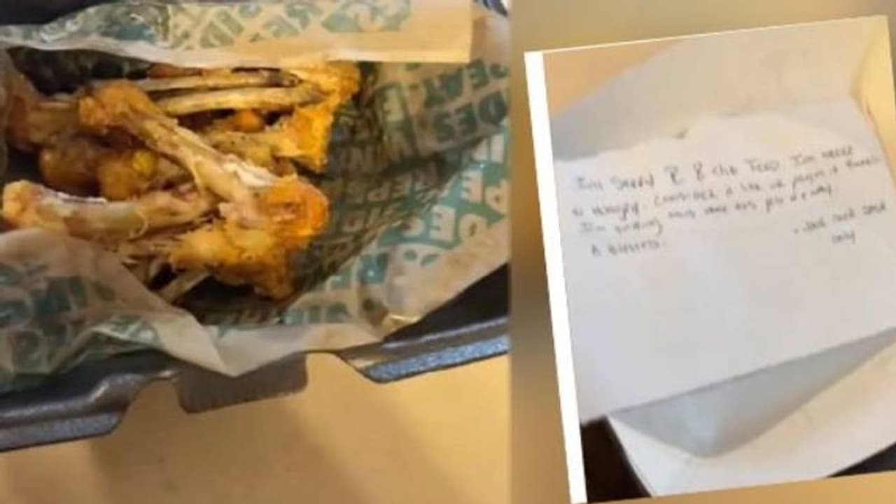 ഓർഡർ ചെയ്തത് ചിക്കൻ, കിട്ടിയത് കഴിച്ച് തുപ്പിയ എല്ലുകൾ ഒപ്പം 'കരളലിയിക്കുന്ന' കുറിപ്പും