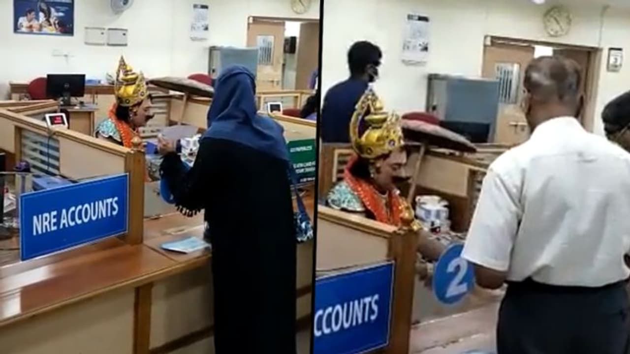 SBI staff dresses up as King Mahabali to celebrate Onam; viral video delights netizens