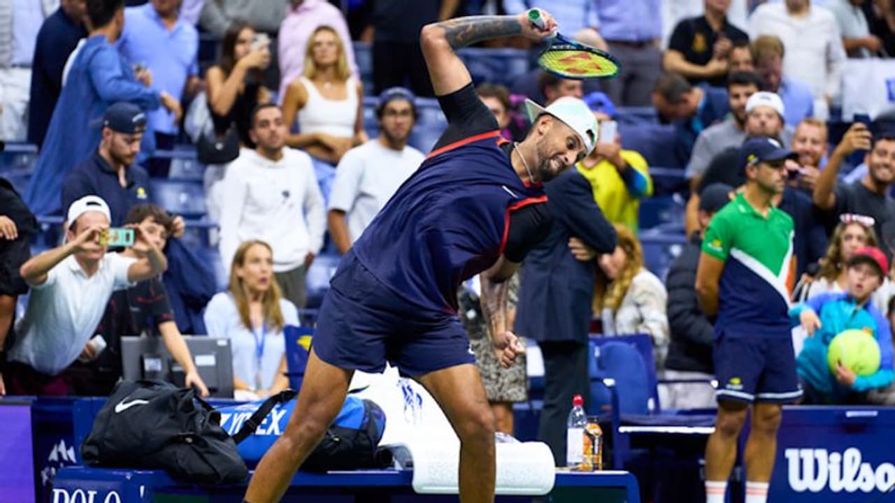'Oops he did it again!': Kyrgios smashes racquets after US Open 2022 exit; sparks social media outrage