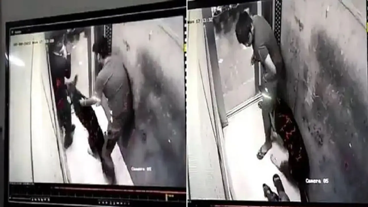 गाजियाबाद के बाद नोएडा की लिफ्ट में कुत्ते के हमले का वीडियो वायरल, डिलीवरी बॉय को जर्मन शेफर्ड ने काटा