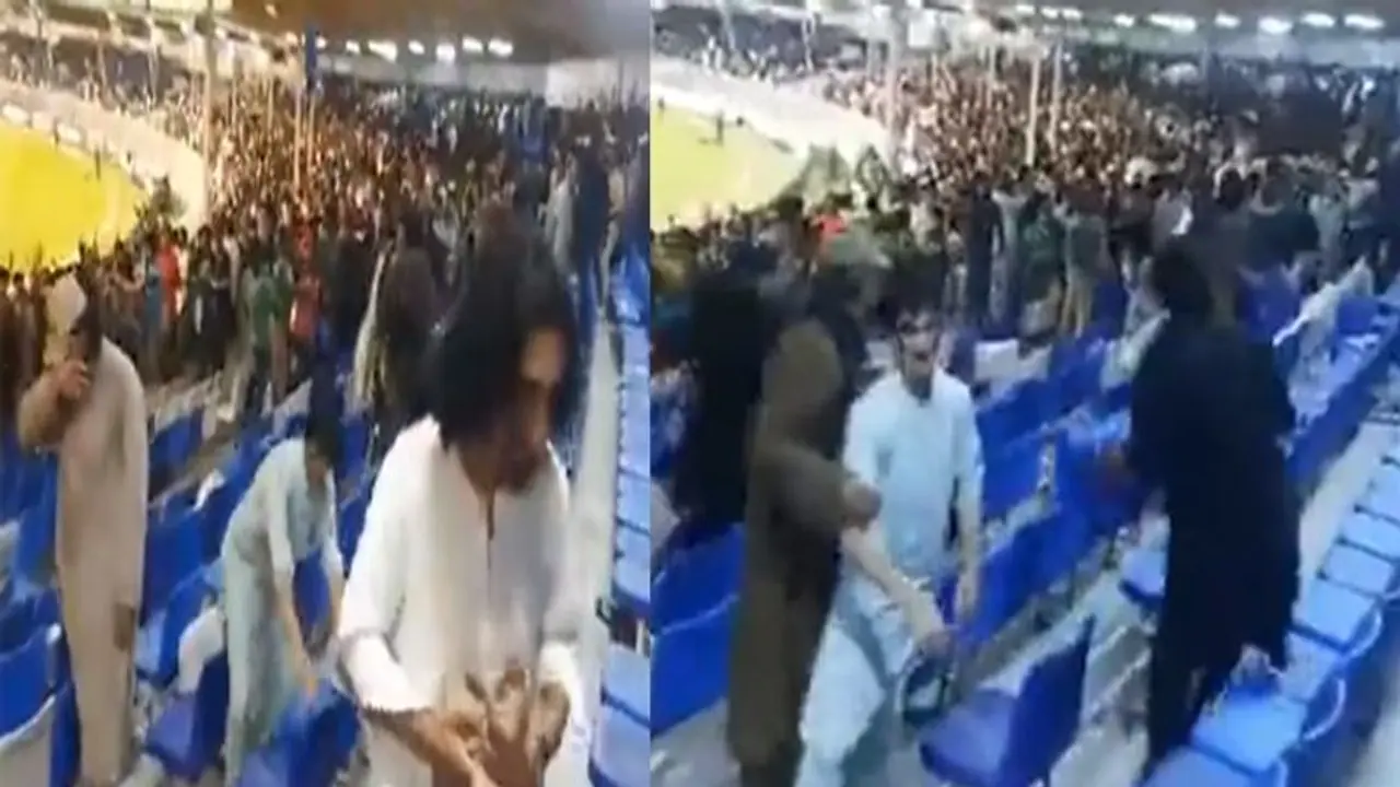 Asia Cup 2022: अफगानिस्तान की हार के बाद फूटा फैंस का गुस्सा, पाकिस्तानियों पर फेंकी कुर्सियां Asia Cup 2022: अफगानिस्तान की हार के बाद फूटा फैंस का गुस्सा, पाकिस्तानियों पर फेंकी कुर्सियां