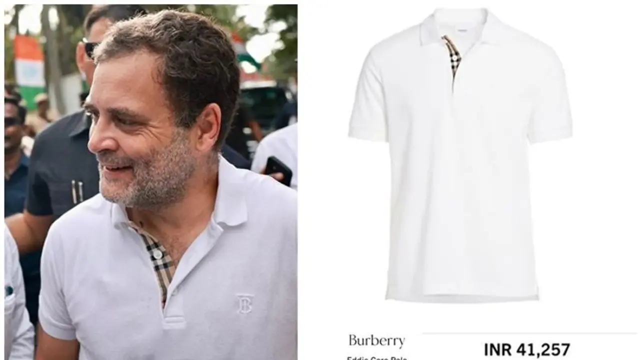 Rahul Gandhi T Shirt: 41 ಸಾವಿರ ರೂಪಾಯಿ ಟಿ ಶರ್ಟ್ ಧರಿಸಿ ರಾಹುಲ್ ಯಾತ್ರೆ, ಬಿಜೆಪಿಯ ಟೀಕೆ! Rahul Gandhi T Shirt: 41 ಸಾವಿರ ರೂಪಾಯಿ ಟಿ ಶರ್ಟ್ ಧರಿಸಿ ರಾಹುಲ್ ಯಾತ್ರೆ, ಬಿಜೆಪಿಯ ಟೀಕೆ!