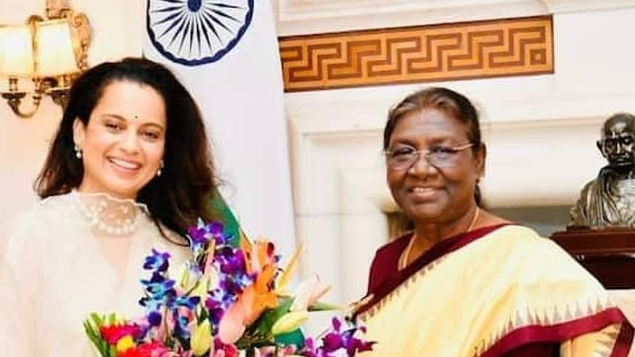 ರಾಷ್ಟ್ರಪತಿ ದ್ರೌಪದಿ ಭೇಟಿ ಮಾಡಿದ ಕಾಂಟ್ರಾವರ್ಸಿಯಲ್‌ ಕ್ವೀನ್ ಕಂಗನಾ