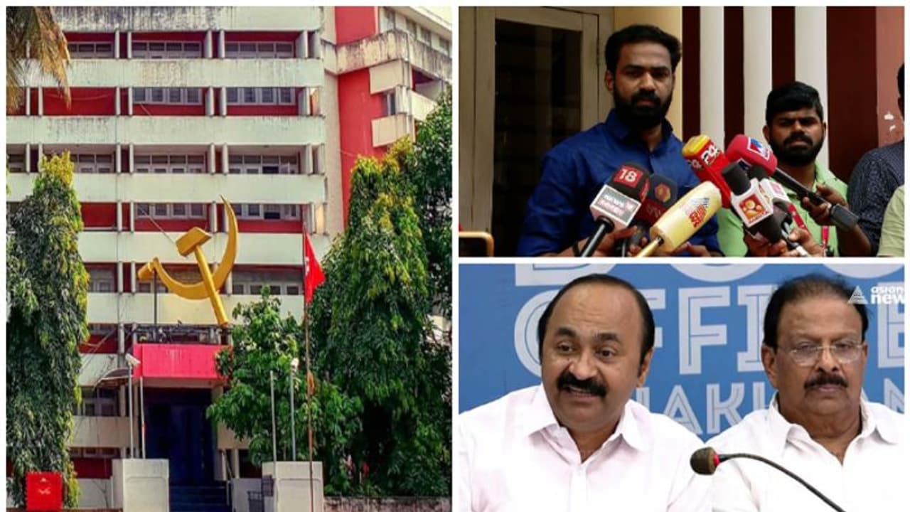 'എകെജി സെന്റർ ആക്രമണത്തിൽ യൂത്ത് കോൺഗ്രസിന് പങ്ക്, സുധാകരനും സതീശനും ഗൂഢാലോചനയിൽ പങ്കാളികൾ': ഡിവൈഎഫ് ഐ 'എകെജി സെന്റർ ആക്രമണത്തിൽ യൂത്ത് കോൺഗ്രസിന് പങ്ക്, സുധാകരനും സതീശനും ഗൂഢാലോചനയിൽ പങ്കാളികൾ': ഡിവൈഎഫ് ഐ