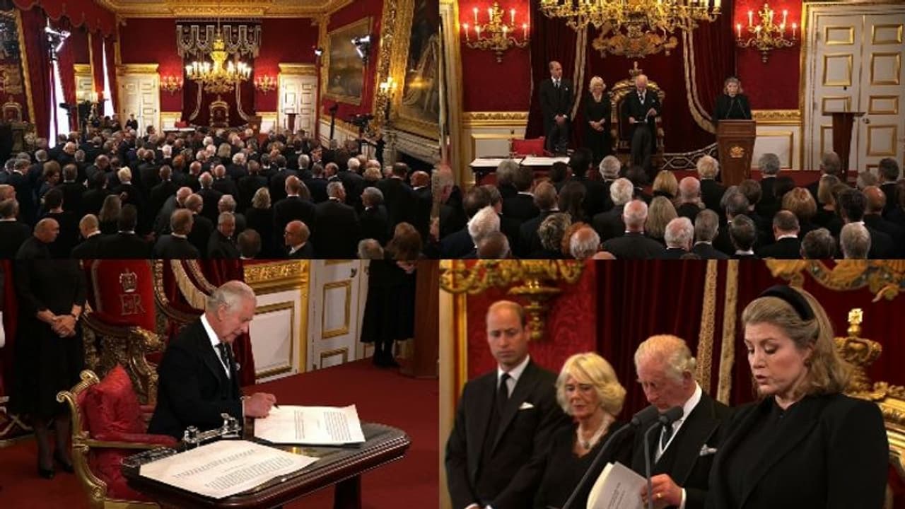 'ചാൾസ് ഇനി രാജകുമാരനല്ല, ബ്രിട്ടീഷ് രാജാവ്'; കിംഗ് ചാൾസ് മൂന്നാമൻ അധികാരമേറ്റു 'ചാൾസ് ഇനി രാജകുമാരനല്ല, ബ്രിട്ടീഷ് രാജാവ്'; കിംഗ് ചാൾസ് മൂന്നാമൻ അധികാരമേറ്റു