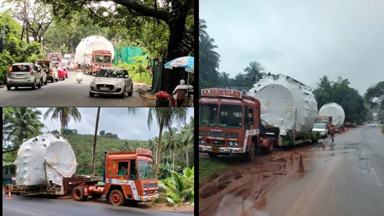 ഭീമൻ യന്ത്രവുമായി എത്തിയ വാഹനത്തിന് താമരശ്ശേരി ചുരം കയറാന്‍ അനുമതിയില്ല; തിരിച്ച് പോകും 