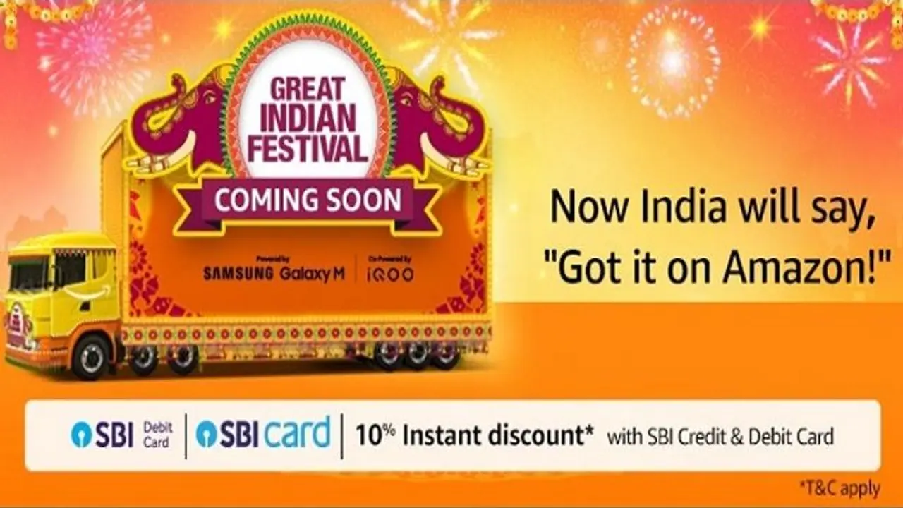 23 सितंबर से शुरू होगा अमेजन का ग्रेट इंडियन फेस्टिवल सेल, मोबाइल फोन पर मिलेगा 40 फीसदी तक डिस्काउंट 23 सितंबर से शुरू होगा अमेजन का ग्रेट इंडियन फेस्टिवल सेल, मोबाइल फोन पर मिलेगा 40 फीसदी तक डिस्काउंट