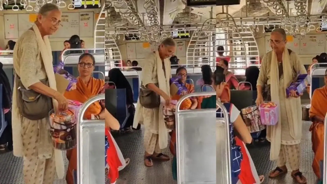 চকোলেট নেবে গো চকোলেট, মুম্বই লোকালে ফেরিওয়ালা বৃদ্ধার ভিডিওতে আবেগ হারাল নেটদুনিয়া চকোলেট নেবে গো চকোলেট, মুম্বই লোকালে ফেরিওয়ালা বৃদ্ধার ভিডিওতে আবেগ হারাল নেটদুনিয়া