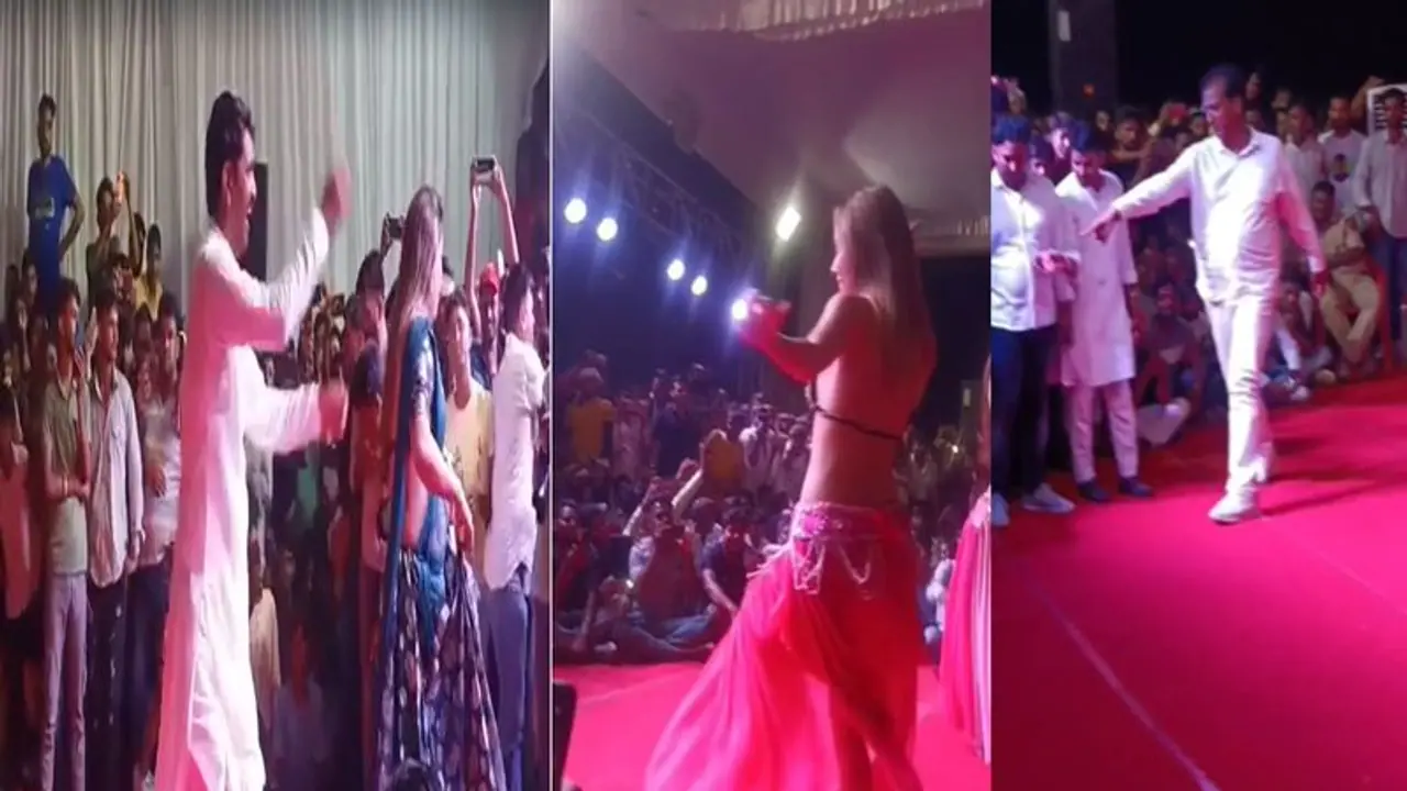 बेटे के जन्मदिन पर मिनिस्टर ने कराया अश्लील डांस के गांव वालों का मनोरंजन, मंत्री खुद कर रहे थे ऐसा काम