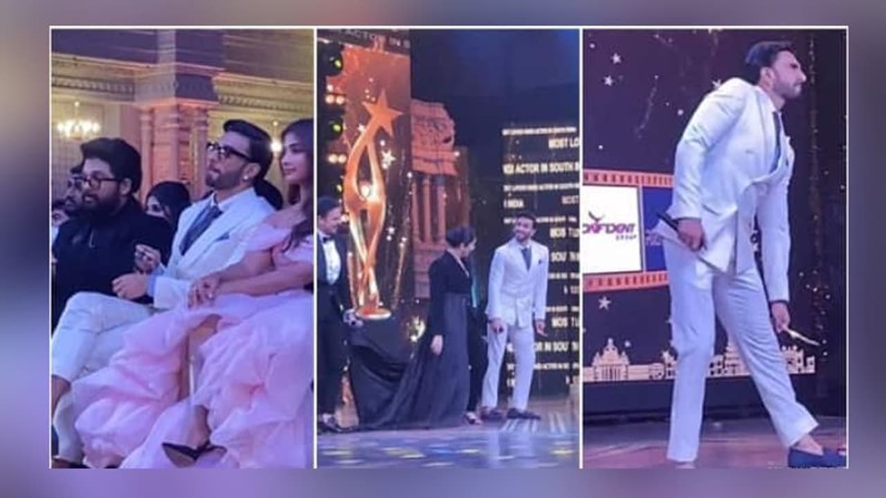 சைமா விருது விழாவில் புஷ்பாவாக மாறிய ரன்வீர் சிங்... ஸ்ரீவள்ளி பாடலுக்கு நடனமாடி அதகளப்படுத்திய வீடியோ வைரல் சைமா விருது விழாவில் புஷ்பாவாக மாறிய ரன்வீர் சிங்... ஸ்ரீவள்ளி பாடலுக்கு நடனமாடி அதகளப்படுத்திய வீடியோ வைரல்