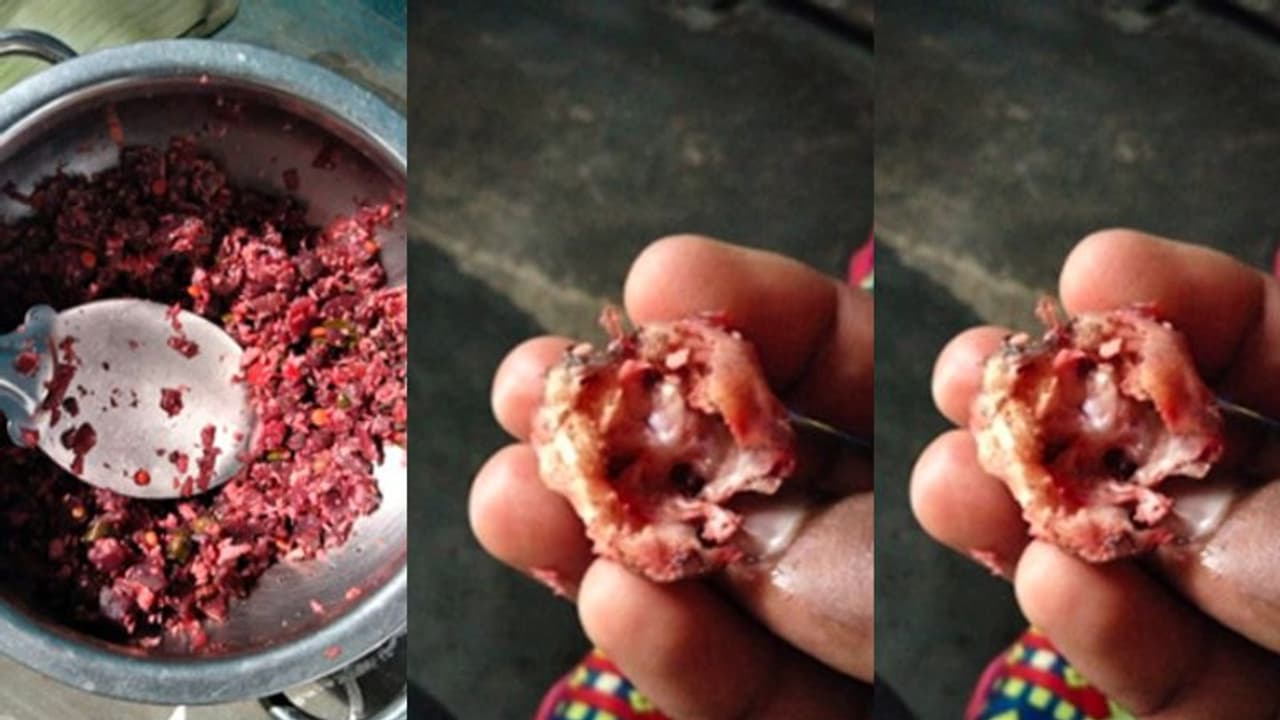 பிரபல சைவ ஹோட்டலில் வாங்கிய பீட்ரூட் பொரியலில் எலி தலை; அதிர்ச்சி வீடியோ வைரல்!! பிரபல சைவ ஹோட்டலில் வாங்கிய பீட்ரூட் பொரியலில் எலி தலை; அதிர்ச்சி வீடியோ வைரல்!!