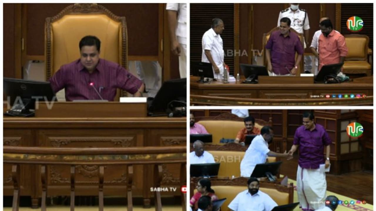 ഇനി സ്പീക്കര്‍ എ എന്‍ ഷംസീര്‍, നിയമസഭയുടെ 24 ാമത് സ്പീക്കര്‍; ഷംസീർ 96 വോട്ട്, അൻവർ സാദത്ത് 40 വോട്ട്