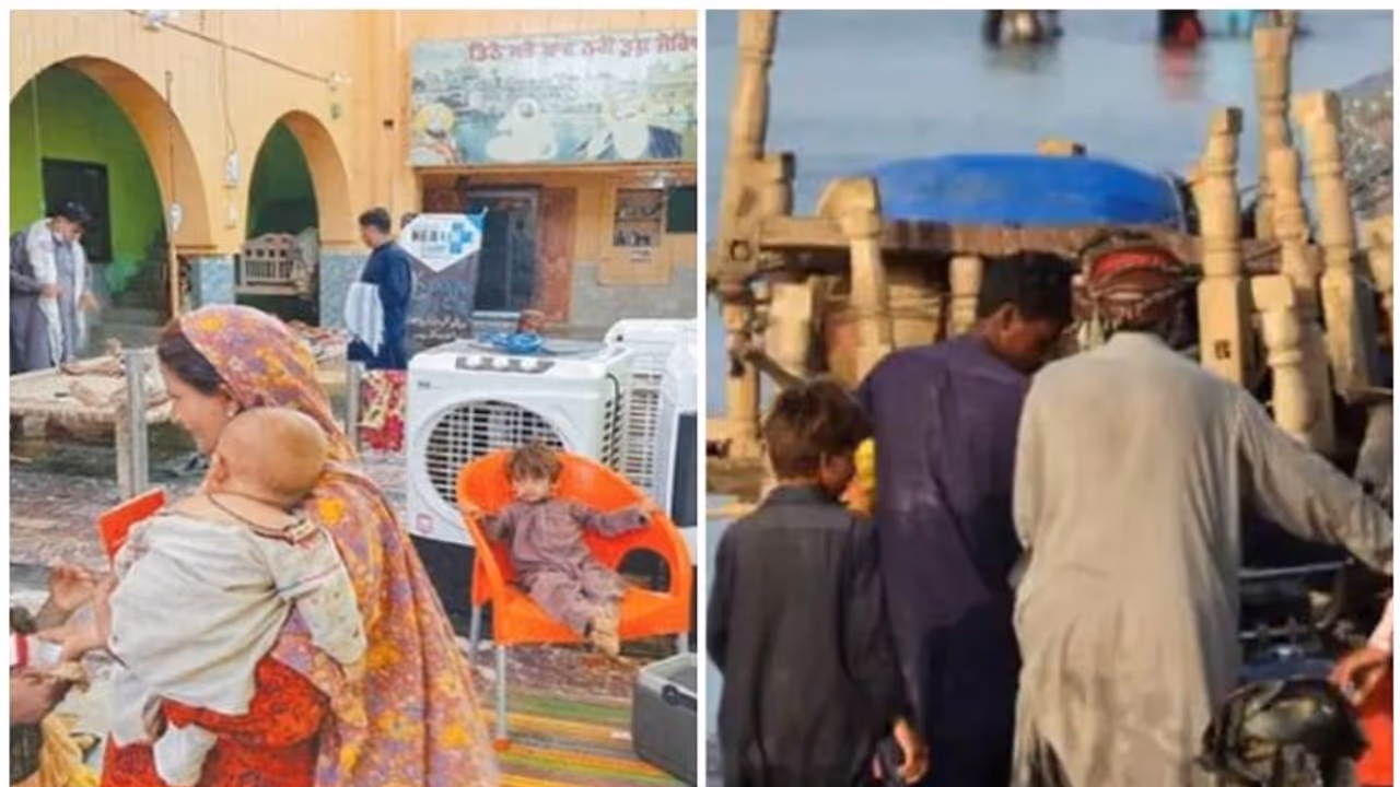 ಪಾಕ್‌ನಲ್ಲಿ ಪ್ರವಾಹ ಸಂತ್ರಸ್ತರಿಗೆ ಆಹಾರ, ವಸತಿ ಒದಗಿಸಿದ ದೇವಸ್ಥಾನ!