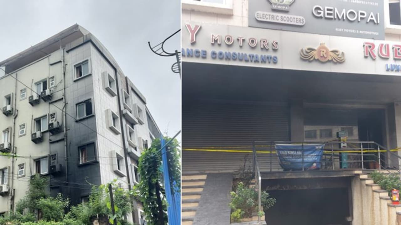 எலெக்ட்ரிக் பைக் ஷோரூமில் பயங்கர தீ விபத்து.. சென்னையை சேர்ந்தவர் உட்பட 8 பேர் உடல் கருகி பலி..!