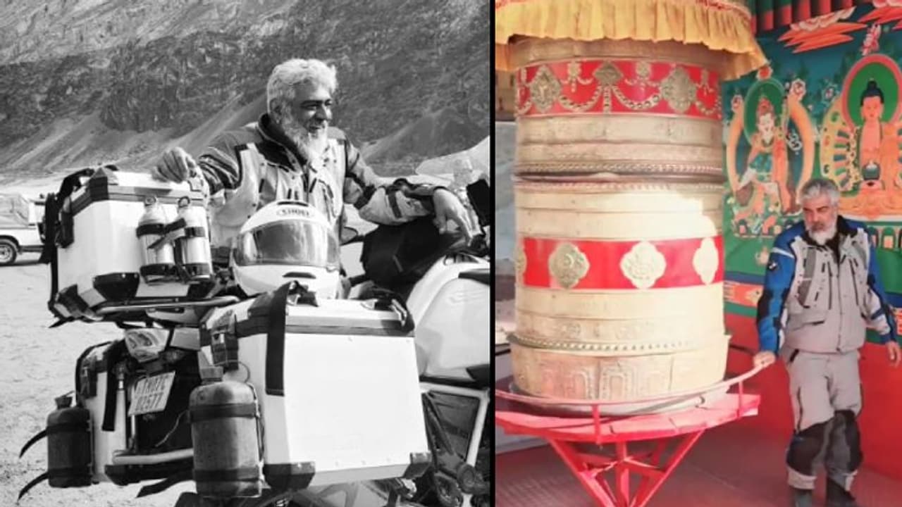 பைக் ரைடிங்கின் போது... புத்தர் கோவிலுக்கு திடீர் விசிட் அடித்து வழிபாடு செய்த அஜித் வைரலாகும் வீடியோ