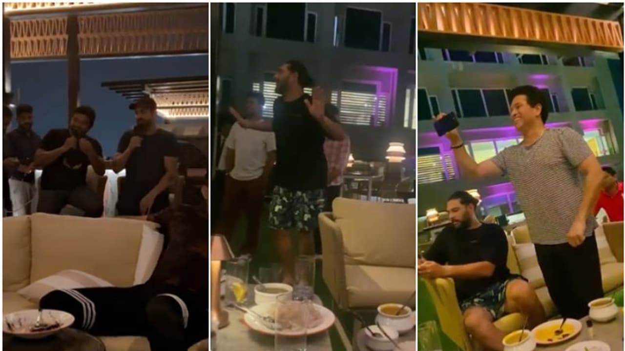 যুবরাজ সিংয়ের নাচে মজেছে নেট দুনিয়া, গায়কের ভূমিকায় পাঠান রায়না, দর্শক সচিন, দেখুন ভাইরাল ভিডিও যুবরাজ সিংয়ের নাচে মজেছে নেট দুনিয়া, গায়কের ভূমিকায় পাঠান রায়না, দর্শক সচিন, দেখুন ভাইরাল ভিডিও