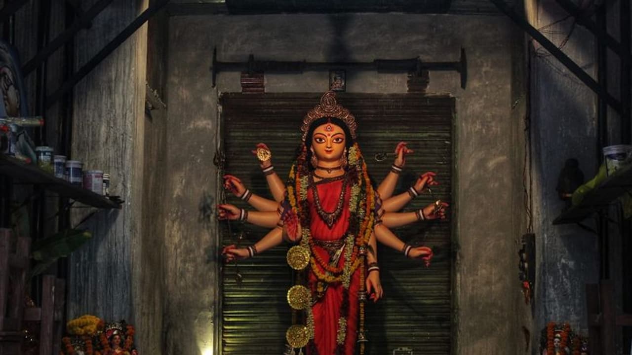 গর্ভধারিণী মায়ের রূপেই মাতৃবন্দনার প্রস্তুতিতে ব্যস্ত নলিন সরকার স্ট্রিট সার্বজনীন