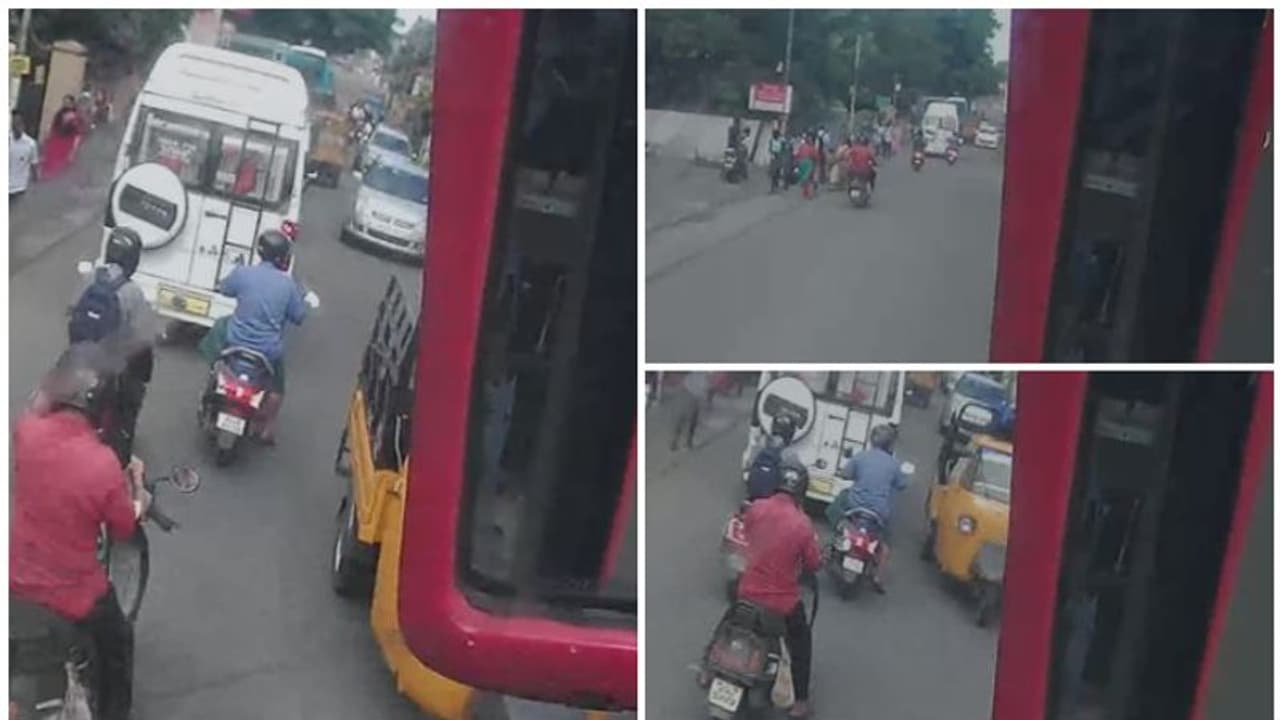 സുമംഗലി ബസ് ഹംമ്പ് ചാടി ഇരിങ്ങാലക്കുടയിൽ വാഹനങ്ങൾ കൂട്ടത്തോടെ ഇടിച്ച് തെറിപ്പിച്ചു; പരിക്കേറ്റവർ ആശുപത്രിയിൽ