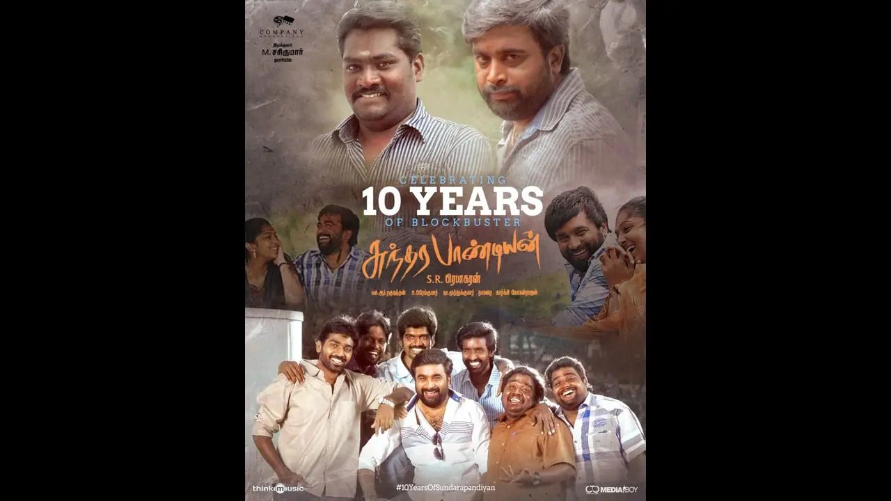  10 ஆண்டுகளை நிறைவு செய்த..சசிகுமார் லட்சுமி மேனன் நடிப்பில் வெளியான சுந்தர பாண்டியன்!