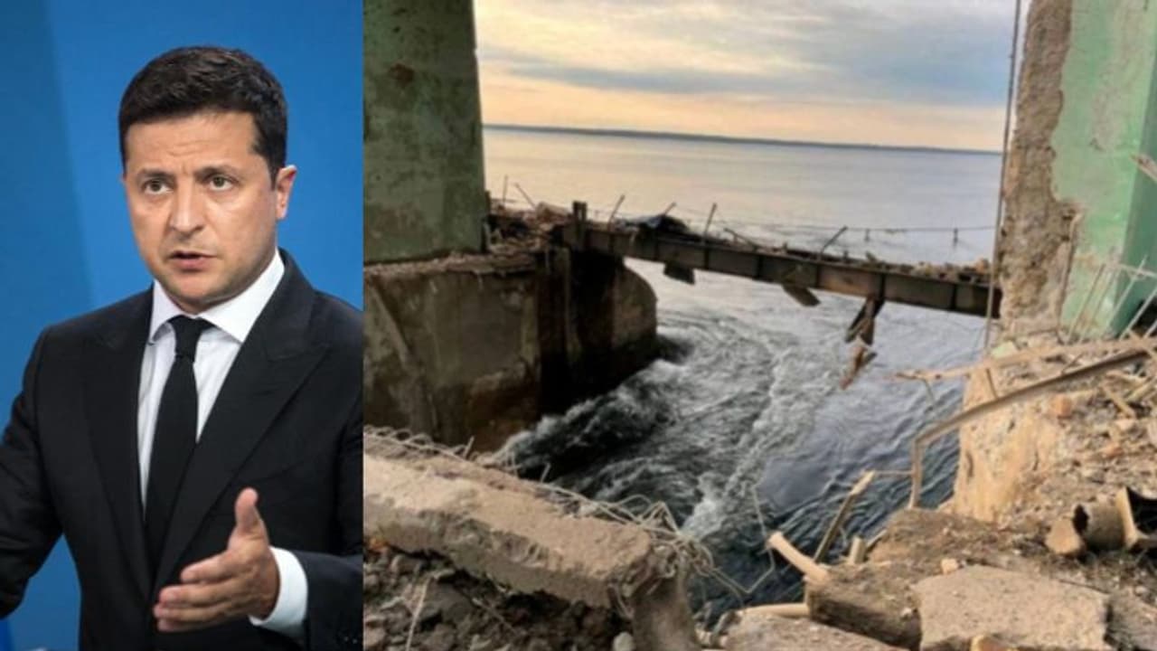 സെലന്‍സ്കിയുടെ ജന്മനാട്ടിലെ കൂറ്റന്‍ ഡാം മിസൈലാക്രമണത്തില്‍ തകര്‍ത്ത് റഷ്യ; പ്രളയത്തില്‍ മുങ്ങി നഗരം 