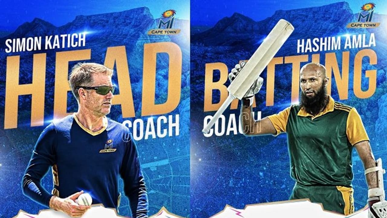 Mumbai Indians ಕೇಪ್ಟೌನ್ ತಂಡಕ್ಕೆ ಕೋಚಿಂಗ್ ಸ್ಟಾಪ್ ನೇಮಕ, ಕ್ಯಾಟಿಚ್, ಆಮ್ಲಾಗೆ ಮಹತ್ವದ ಜವಾಬ್ದಾರಿ! Mumbai Indians ಕೇಪ್ಟೌನ್ ತಂಡಕ್ಕೆ ಕೋಚಿಂಗ್ ಸ್ಟಾಪ್ ನೇಮಕ, ಕ್ಯಾಟಿಚ್, ಆಮ್ಲಾಗೆ ಮಹತ್ವದ ಜವಾಬ್ದಾರಿ!