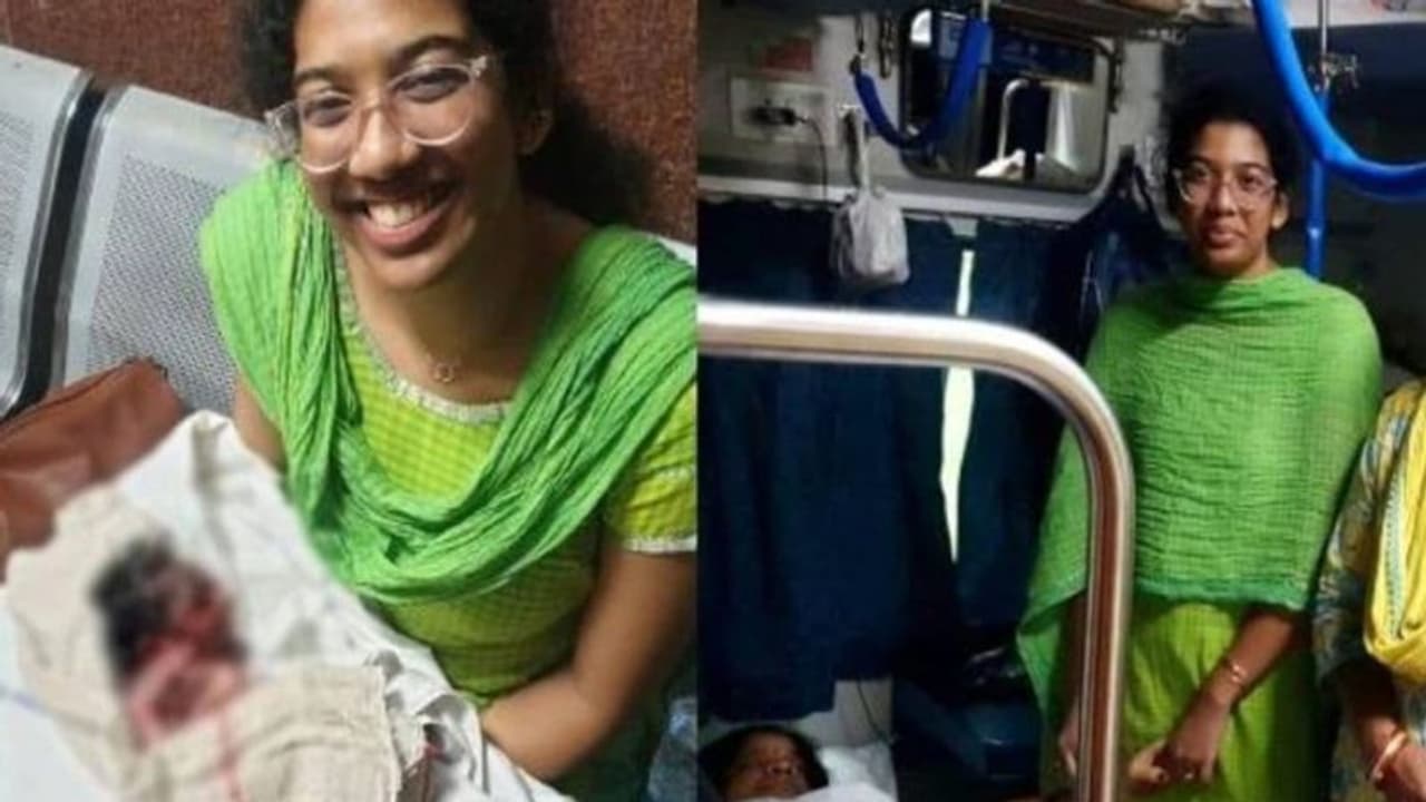 ഓടിക്കൊണ്ടിരുന്ന ട്രെയിനില്‍ പ്രസവിച്ച് യുവതി; സഹായവുമായി മെഡിക്കല്‍ വിദ്യാര്‍ഥി