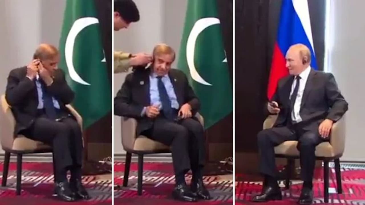 'Constant embarrassment': Putin laughs as Pak PM struggles to wear headphones during SCO Summit