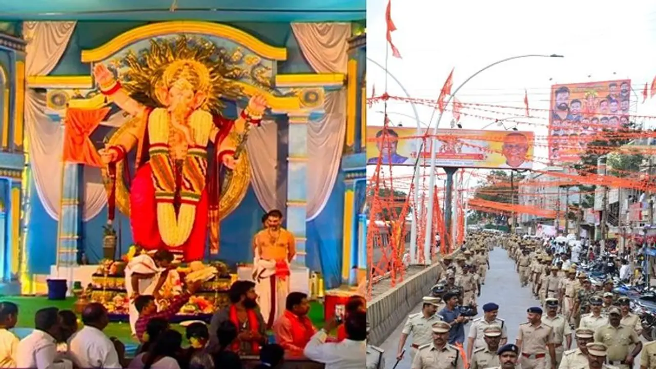 ಚಿತ್ರದುರ್ಗ ಹಿಂದೂ ಮಹಾಗಣಪತಿ ಶೋಭಾಯಾತ್ರೆ: ಸಿಟಿ ಫುಲ್ ಕೇಸರಿ, ಶಾಲೆ ಕಾಲೇಜುಗಳಿಗೆ ರಜೆ