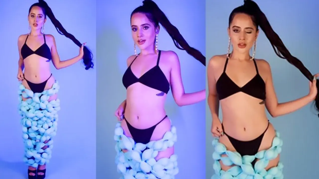 उर्फी जावेद ने कुछ ऐसे अंदाज़ में मारी आंख कि लोग बोल उठे छी! शर्म कर