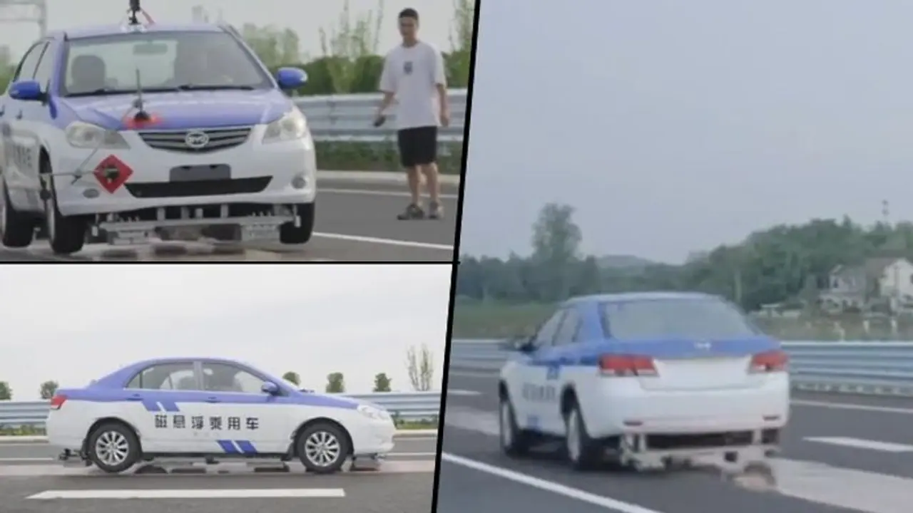 Watch: China tests 'flying car' with magnetic technology that goes up to 143 miles per hour