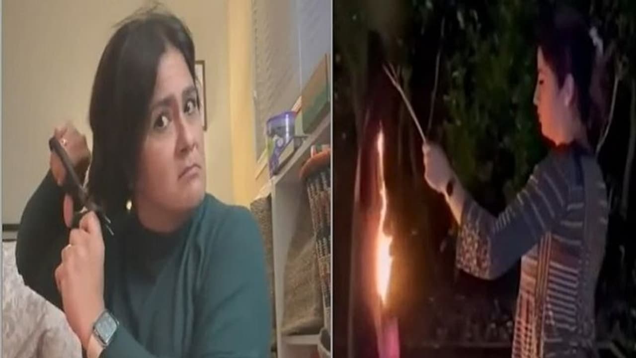 सिर के बाल काट हिजाब को आग लगा रहीं ईरान की महिलाएं, इस वजह से देशभर में चल रहा विरोध प्रदर्शन