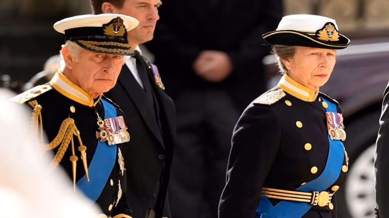 From Balmoral Castle to Edinburgh, Princess Anne becomes part of Queen Elizabeth's entire final journey