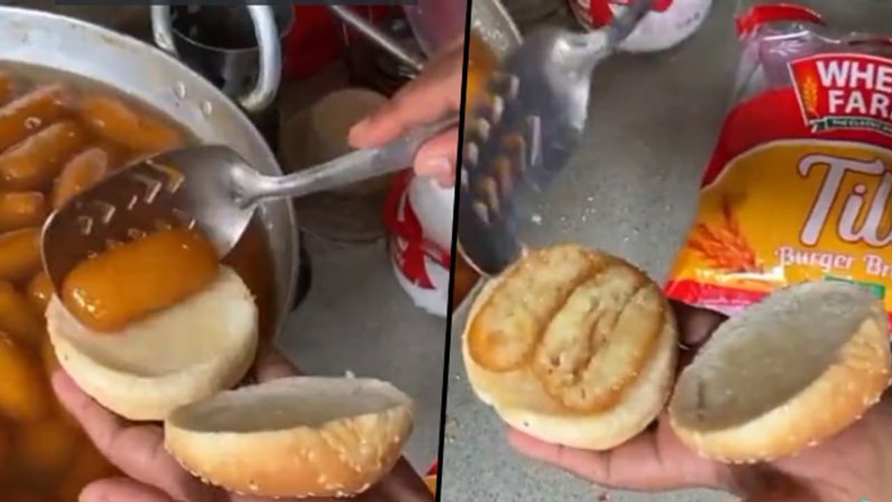 Watch: Burger with gulab jamun; bizarre video enraged netizens Watch: Burger with gulab jamun; bizarre video enraged netizens