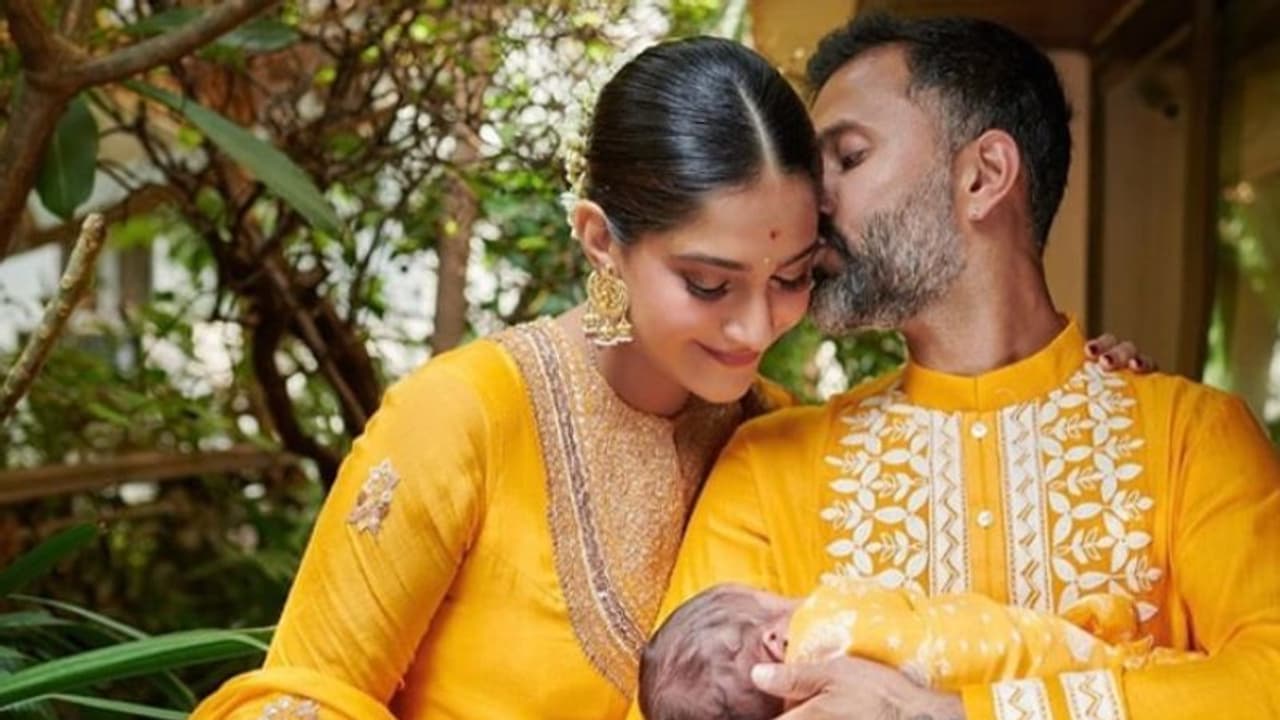 Sonam Kapoor: പേര് 'വായു'; മകനൊപ്പമുള്ള ആദ്യ ചിത്രം പങ്കുവച്ച് സോനം കപൂര്‍ 