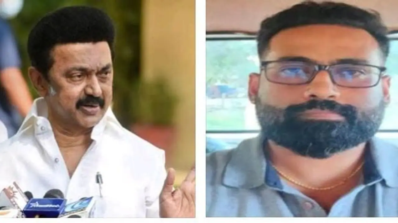 ஸ்டாலின் குறித்து சர்ச்சை போஸ்டர்...! அண்ணாமலையின் உதவியாளரை அதிரடியாக கைது செய்த போலீஸ் ஸ்டாலின் குறித்து சர்ச்சை போஸ்டர்...! அண்ணாமலையின் உதவியாளரை அதிரடியாக கைது செய்த போலீஸ்