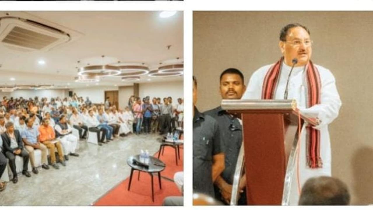 காரைக்குடியில் ஜேபி நட்டா..! நாடாளுமன்ற தேர்தல் கள நிலவரம் ..? நிர்வாகிகளோடு ஆலோசனை